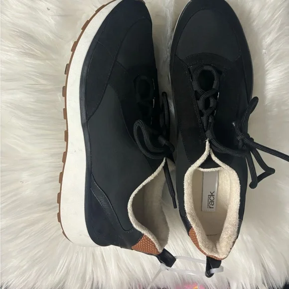 Nordstrom Black Sneakers with White Trim - Picture 2 of 3